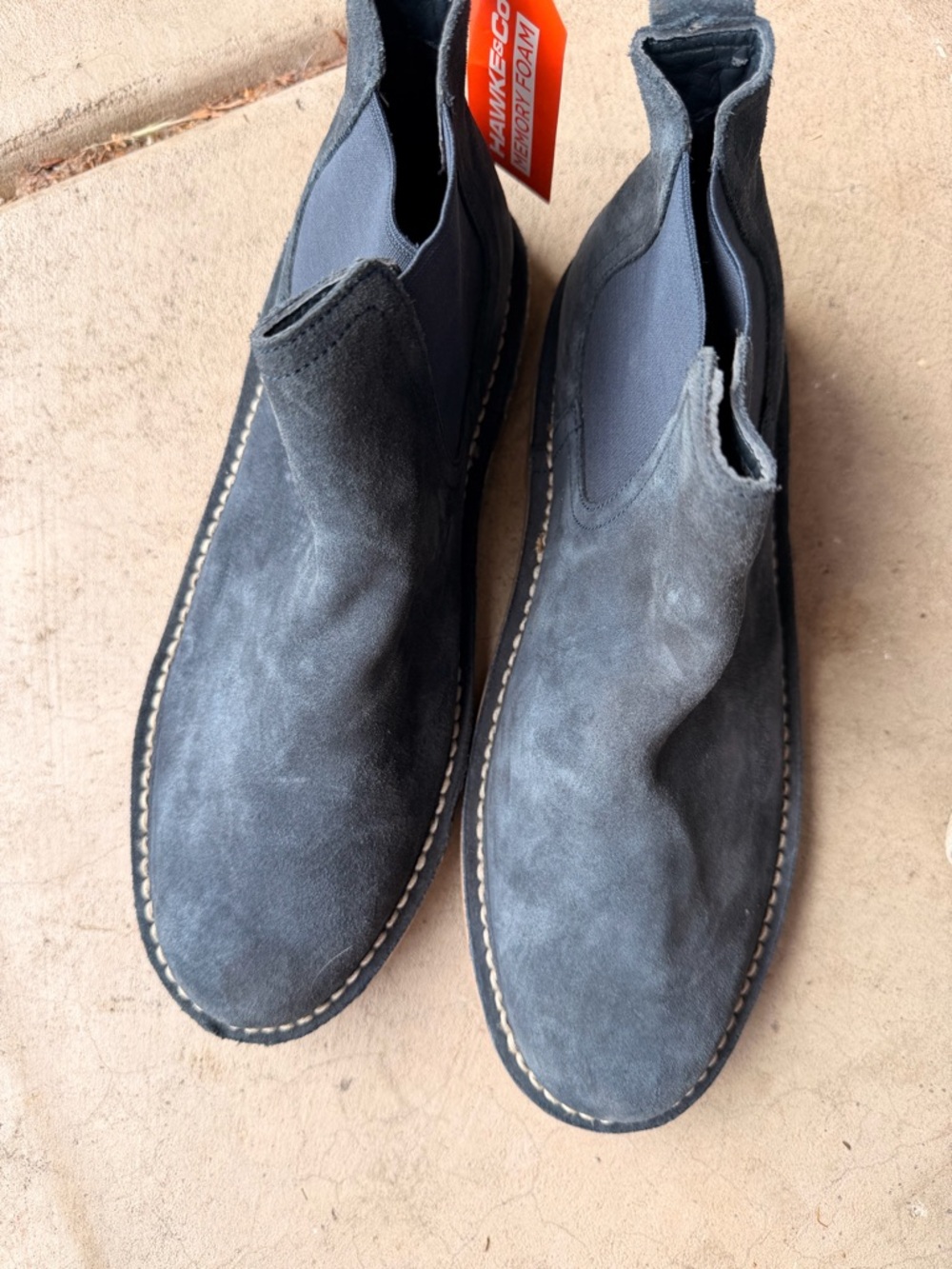Hawke & Co Gray Suede Chukka Boots - Slip-On Mens
